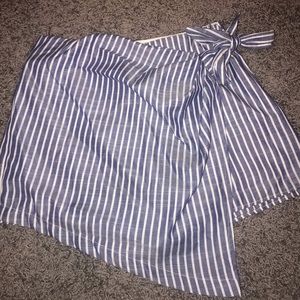 Skort Blue and White Stripe